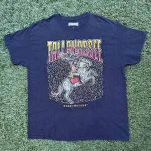 Dead Threads Tallahassee Graphic T Shirt XL Flame Warrior Black Cotton Tee